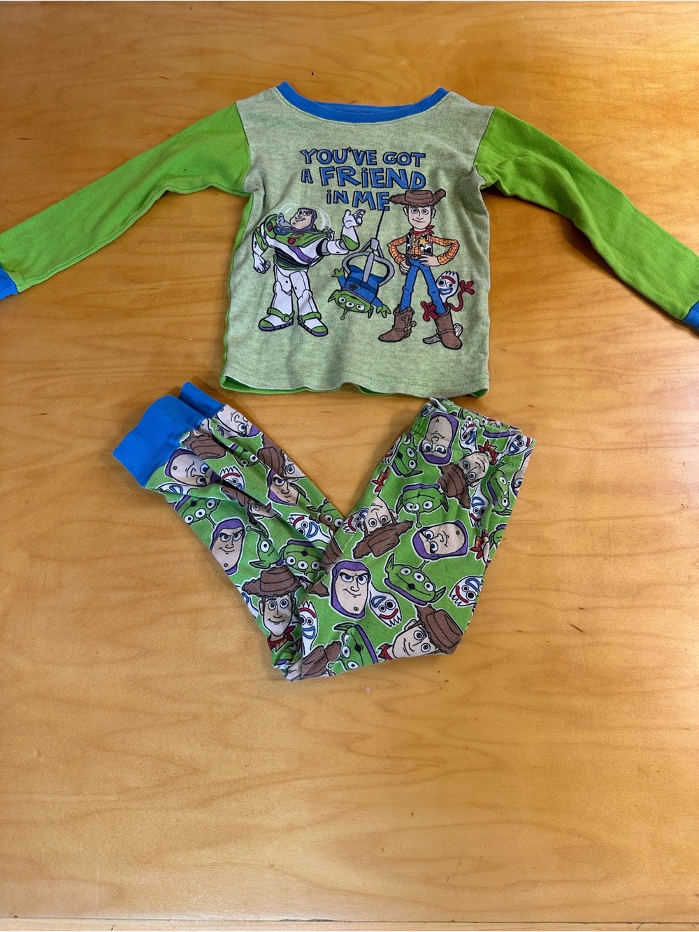Toy Story Toddler Pajama Set with Buzz & Woody 4T
